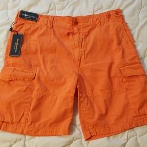 Polo Ralph Lauren Orange cargo shorts NWT sz 36